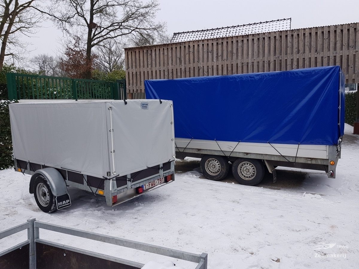 Huifzeilen voor Aanhangwagens door Zeilmakerij TRWS uit Arendonk