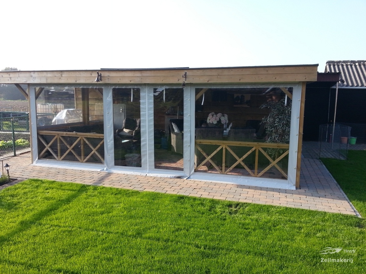 Verandazeil voor Tuinhuis door Zeilmakerij TRWS uit Arendonk
